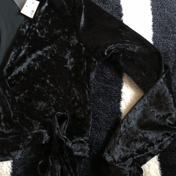 Victorias Secret Velvet Front Tie Sweater - Picture 3 of 3